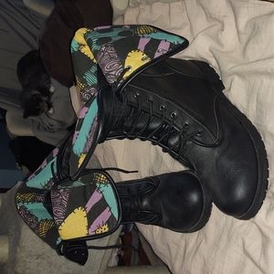 Nightmare Before Christmas Sally Dress Lined Combat Boots